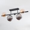Chehalis Plafondlamp, Kogellampje Amber, Duidelijk, Rookkleurig, 5-lichts