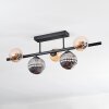 Chehalis Plafondlamp, Kogellampje Amber, Rookkleurig, 5-lichts