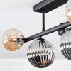 Chehalis Plafondlamp, Kogellampje Amber, Duidelijk, Rookkleurig, 5-lichts