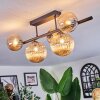 Chehalis Plafondlamp, Kogellampje Amber, 5-lichts