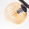 Koyoto Plafondlamp, Kogellampje Amber, 5-lichts
