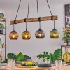 Koyoto Hanglamp, Kogellampje, Hanglamp Natuurlijke kleuren, Zwart, 4-lichts