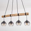 Koyoto Hanglamp, Kogellampje, Hanglamp Natuurlijke kleuren, Zwart, 4-lichts