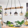 Koyoto Hanglamp, Kogellampje, Hanglamp Natuurlijke kleuren, Zwart, 4-lichts