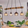 Koyoto Hanglamp, Kogellampje, Hanglamp Natuurlijke kleuren, Zwart, 4-lichts