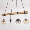 Koyoto Hanglamp, Kogellampje, Hanglamp Natuurlijke kleuren, Zwart, 4-lichts