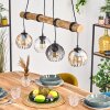 Koyoto Hanglamp, Kogellampje, Hanglamp Natuurlijke kleuren, Zwart, 4-lichts
