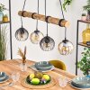 Koyoto Hanglamp, Kogellampje, Hanglamp Natuurlijke kleuren, Zwart, 4-lichts