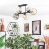 Ripoll Plafondlamp, Kogellampje Amber, Duidelijk, Rookkleurig, 6-lichts