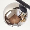 Koyoto Plafondlamp, Kogellampje Amber, Chroom, Duidelijk, Rookkleurig, 5-lichts