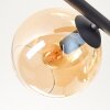 Koyoto Plafondlamp, Kogellampje Amber, Chroom, Rookkleurig, 5-lichts