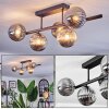Chehalis Plafondlamp, Kogellampje Rookkleurig, 5-lichts