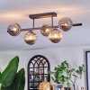 Chehalis Plafondlamp, Kogellampje Rookkleurig, 5-lichts