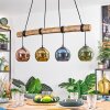 Koyoto Hanglamp, Kogellampje, Hanglamp Natuurlijke kleuren, Zwart, 4-lichts
