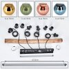 Koyoto Hanglamp, Kogellampje, Hanglamp Natuurlijke kleuren, Zwart, 4-lichts