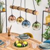 Koyoto Hanglamp, Kogellampje, Hanglamp Natuurlijke kleuren, Zwart, 4-lichts