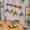Koyoto Hanglamp, Kogellampje, Hanglamp Natuurlijke kleuren, Zwart, 4-lichts