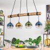 Koyoto Hanglamp, Kogellampje, Hanglamp Natuurlijke kleuren, Zwart, 4-lichts