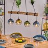 Koyoto Hanglamp, Kogellampje, Hanglamp Natuurlijke kleuren, Zwart, 4-lichts
