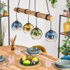 Koyoto Hanglamp, Kogellampje, Hanglamp Natuurlijke kleuren, Zwart, 4-lichts