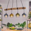 Koyoto Hanglamp, Kogellampje, Hanglamp Natuurlijke kleuren, Zwart, 4-lichts