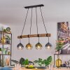 Koyoto Hanglamp, Kogellampje, Hanglamp Natuurlijke kleuren, Zwart, 4-lichts