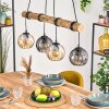 Koyoto Hanglamp, Kogellampje, Hanglamp Natuurlijke kleuren, Zwart, 4-lichts