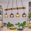 Koyoto Hanglamp, Kogellampje, Hanglamp Natuurlijke kleuren, Zwart, 4-lichts