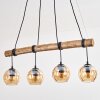Koyoto Hanglamp, Kogellampje, Hanglamp Natuurlijke kleuren, Zwart, 4-lichts
