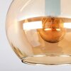 Koyoto Plafondlamp, Kogellampje Amber, 2-lichts