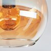 Koyoto Plafondlamp, Kogellampje 37 cm Amber, 3-lichts