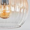 Koyoto Plafondlamp, Kogellampje 37 cm Amber, Duidelijk, 3-lichts