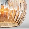 Ripoll Plafondlamp, Kogellampje Amber, Duidelijk, Rookkleurig, 3-lichts
