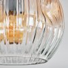 Ripoll Plafondlamp, Kogellampje Amber, Duidelijk, 3-lichts
