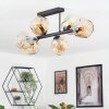 Ripoll Plafondlamp, Kogellampje Amber, 6-lichts
