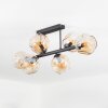Ripoll Plafondlamp, Kogellampje Amber, 6-lichts