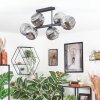 Ripoll Plafondlamp, Kogellampje Rookkleurig, 6-lichts
