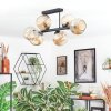 Ripoll Plafondlamp, Kogellampje Amber, 6-lichts