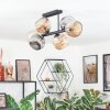 Ripoll Plafondlamp, Kogellampje Amber, Rookkleurig, 6-lichts