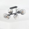 Ripoll Plafondlamp, Kogellampje Duidelijk, Rookkleurig, 6-lichts