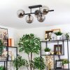 Gastor Plafondlamp, Kogellampje Rookkleurig, 5-lichts
