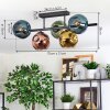 Ripoll Plafondlamp, Kogellampje Blauw, Goud, Groen, Koperkleurig, 5-lichts