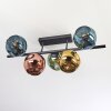 Ripoll Plafondlamp, Kogellampje Blauw, Goud, Groen, Koperkleurig, 5-lichts