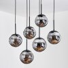 Gastor Hanglamp, Kogellampje, Hanglamp Zwart, 6-lichts