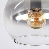 Koyoto Plafondlamp, Kogellampje Amber, Duidelijk, Rookkleurig, 2-lichts
