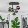 Ripoll Plafondlamp, Kogellampje Blauw, Chroom, Goud, Groen, Koperkleurig, Rookkleurig, 5-lichts