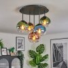 Koyoto Plafondlamp, Kogellampje Blauw, Goud, Groen, Duidelijk, Koperkleurig, 5-lichts