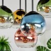 Koyoto Plafondlamp, Kogellampje Blauw, Goud, Groen, Duidelijk, Koperkleurig, 5-lichts