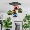 Koyoto Plafondlamp, Kogellampje 37 cm Blauw, Goud, Groen, Koperkleurig, 5-lichts