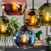 Koyoto Plafondlamp, Kogellampje 37 cm Blauw, Goud, Groen, Koperkleurig, 5-lichts